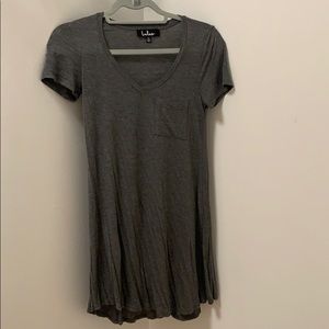 Gray T-shirt dress
